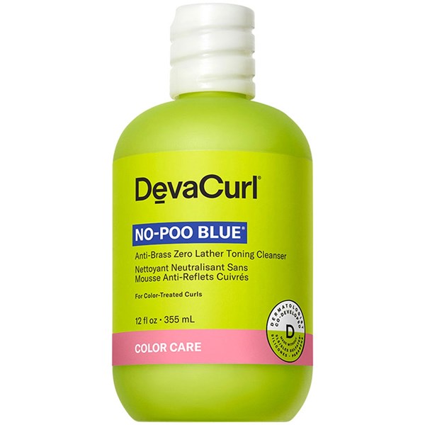 DevaCurl NO-POO BLUE Anti-Brass Zero Lather Toning Cleanser
