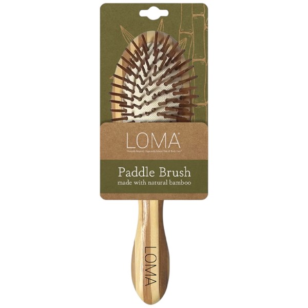 Loma Oval Medium Bamboo Paddle Brush